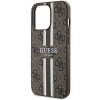 Guess GUHMP13XP4RPSW iPhone 13 Pro Max 6.7 brązowy/brown hardcase 4G Printed Stripes MagSafe